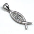 Sterling Silver Fish with Cross Pendant